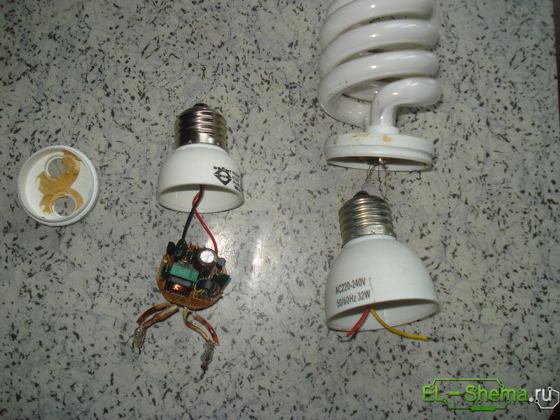 Подбор электронного баласта для энергосберегающей лампы