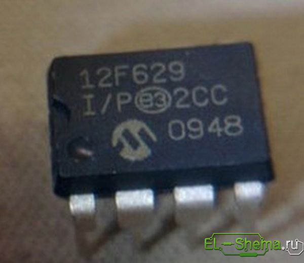 Микроконтроллер PIC12F629 фото