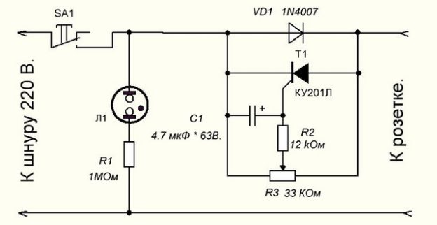 Схема китайского паяльника с регулятором 60 w