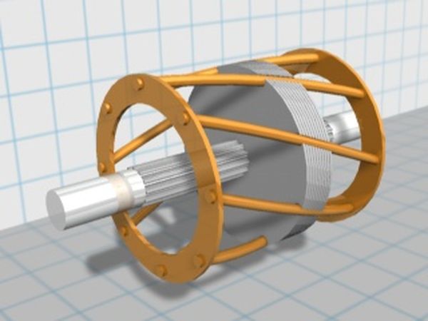 Устройство ротора двигателя беличье колесо