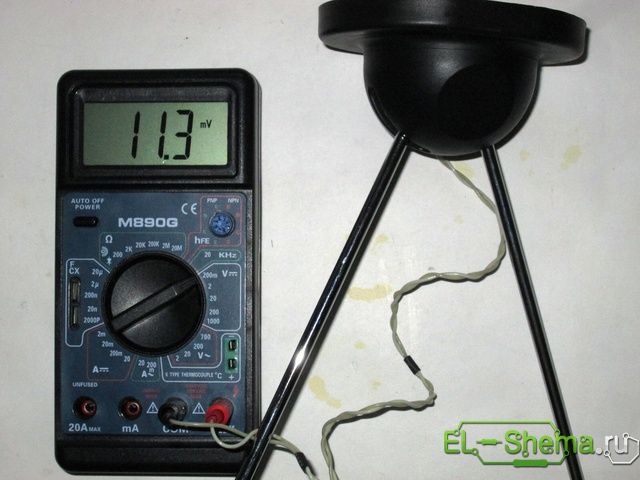 Индикатор мощности радиоволн на основе антенны
