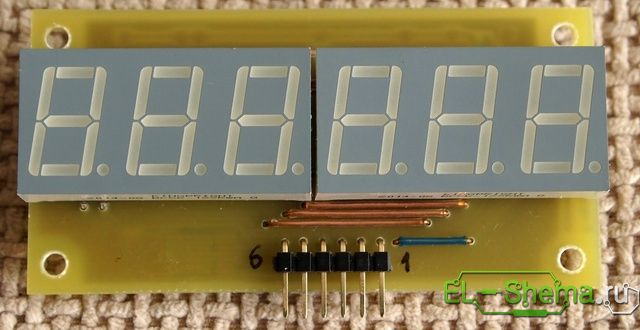 Принципиальная схема частотомера - индикатор LED